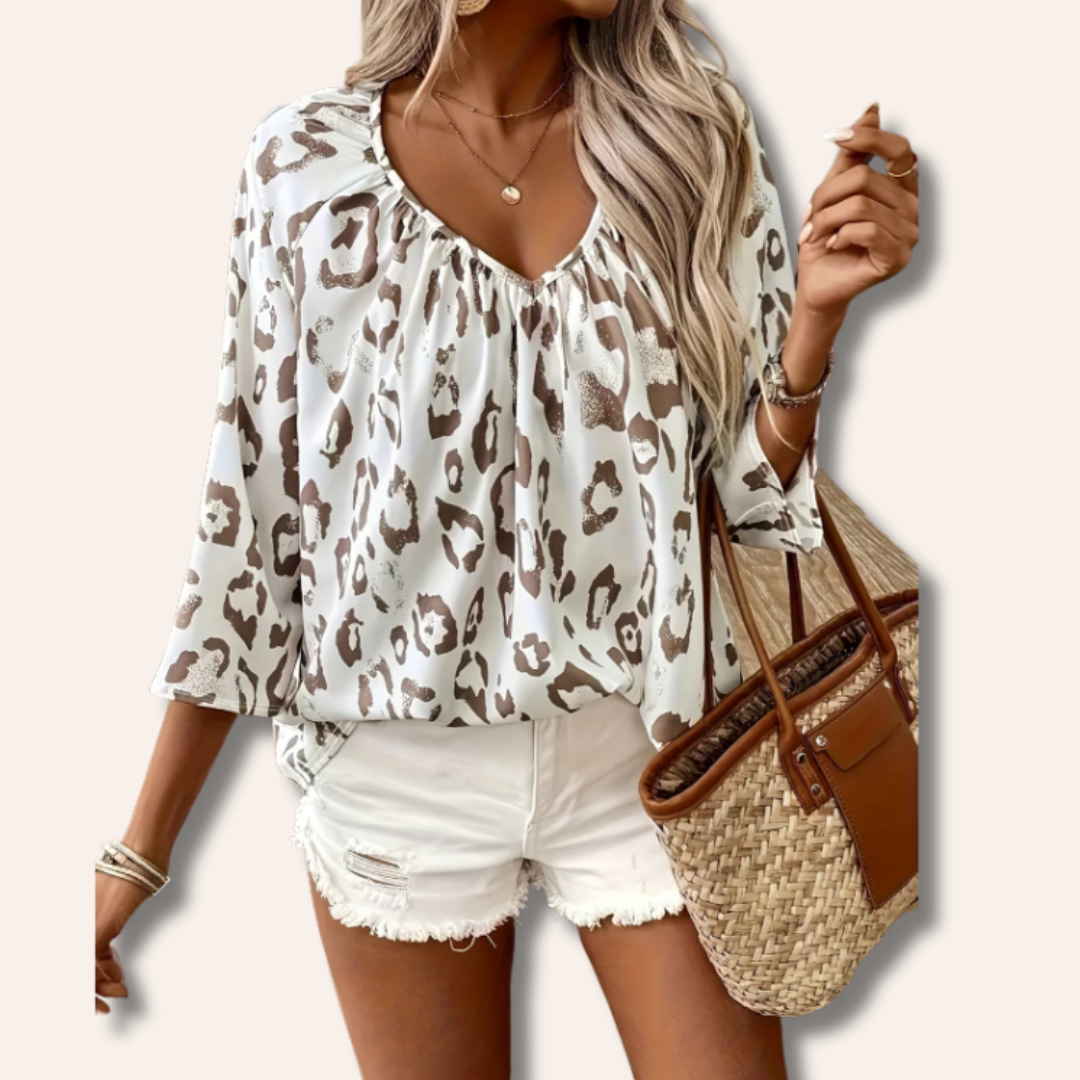 Emanie | Leopard Blouse
