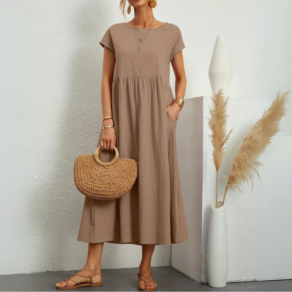 Laurie | Premium Cotton Midi Dress
