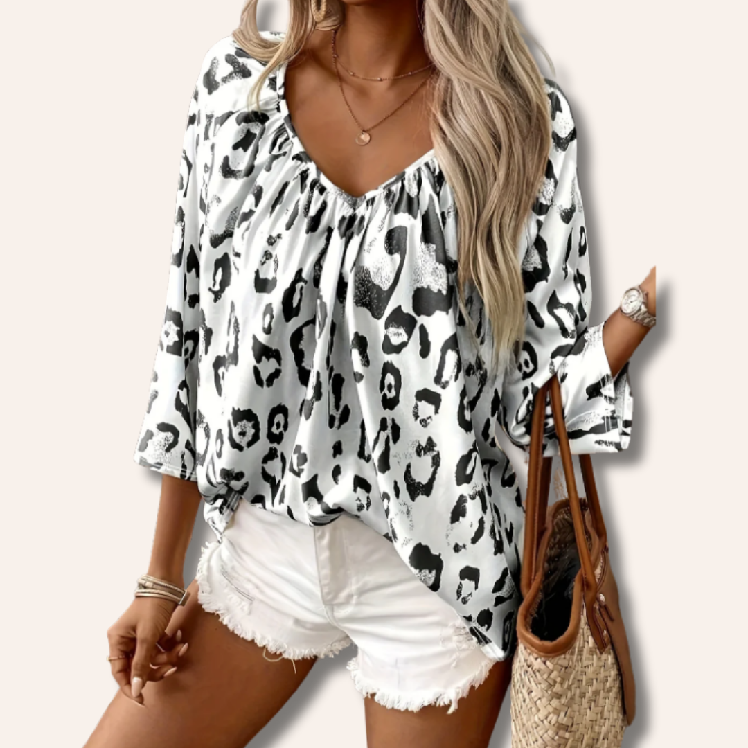 Emanie | Leopard Blouse