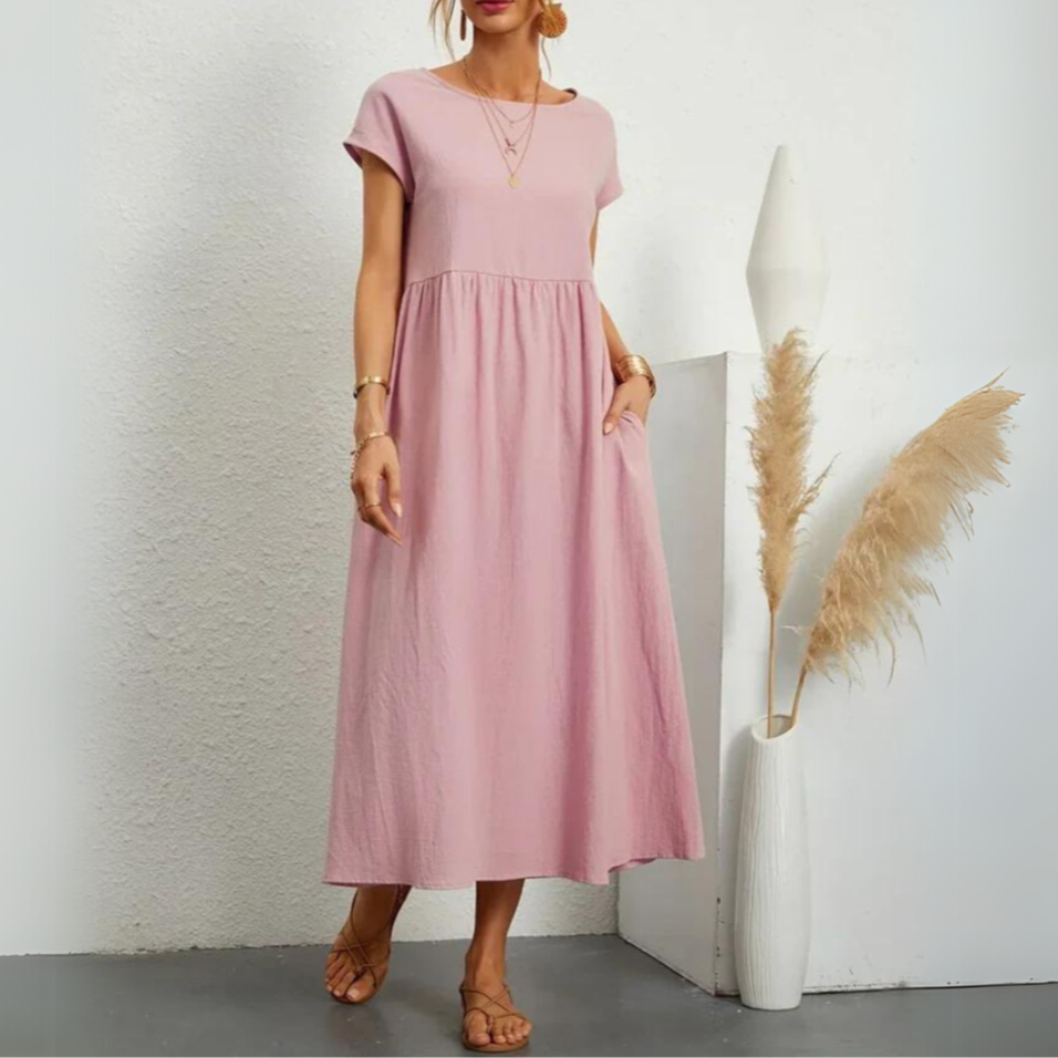 Laurie | Premium Cotton Midi Dress