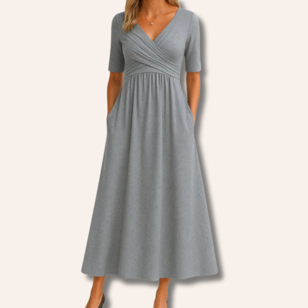 Lucy | Crossed Short Sleeve Dress