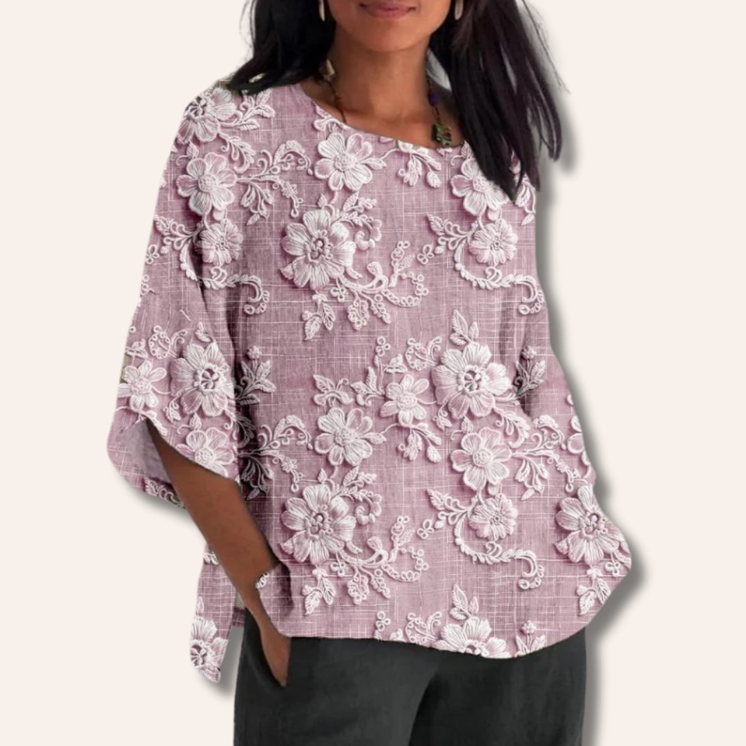 Bella | Vintage Printed Top