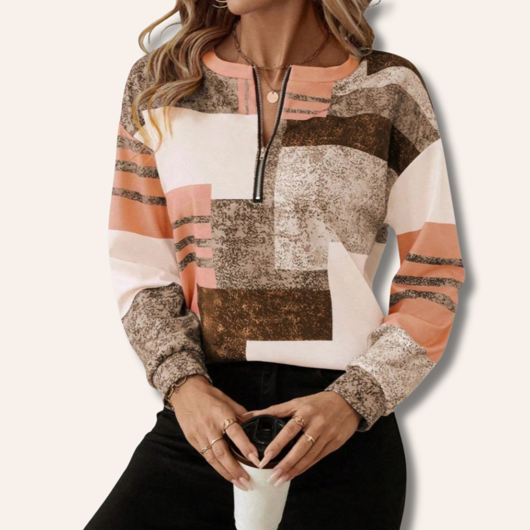 Caitlin | Elegant Half-Zip Jumper