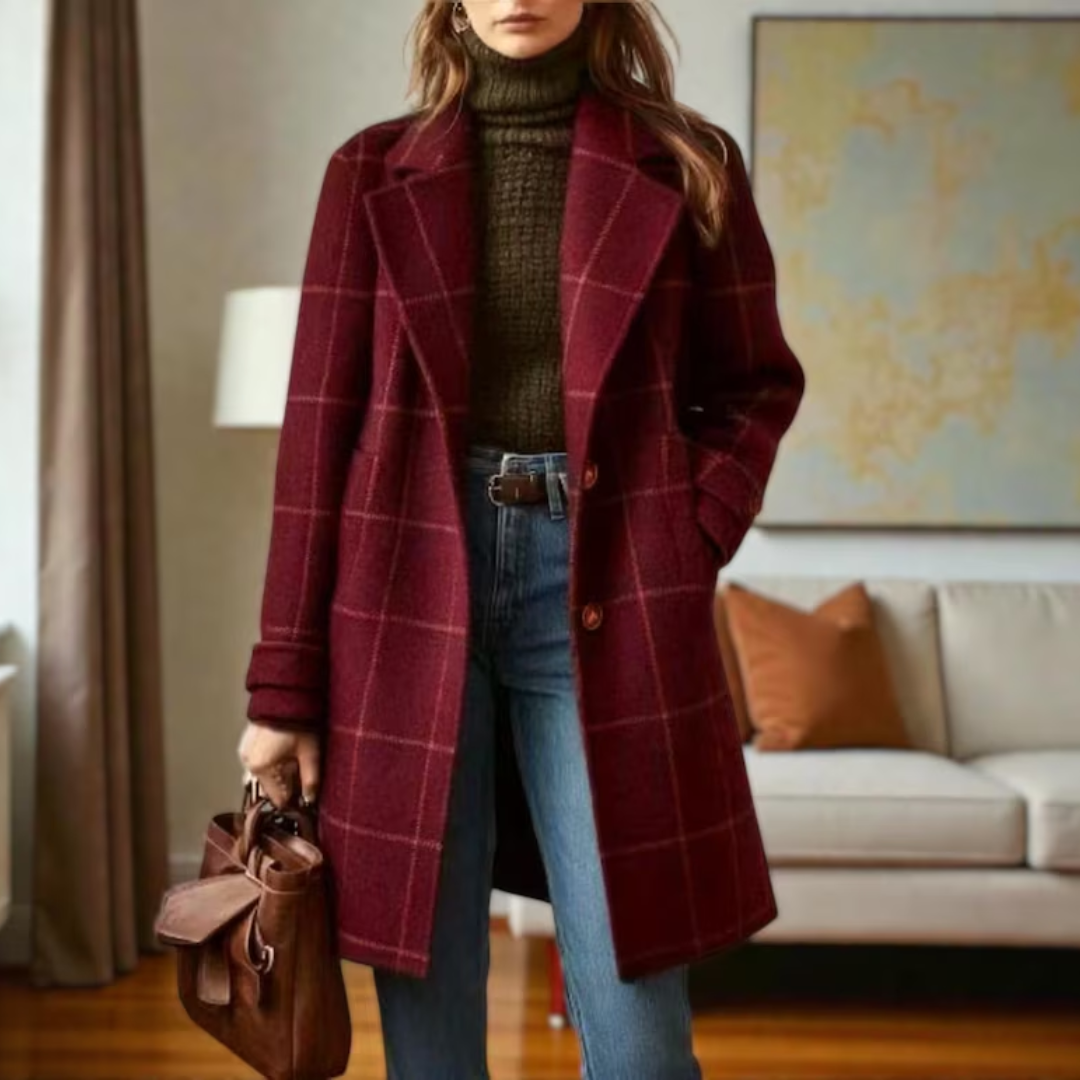 Catherine | Heritage Plaid Tweed Coat