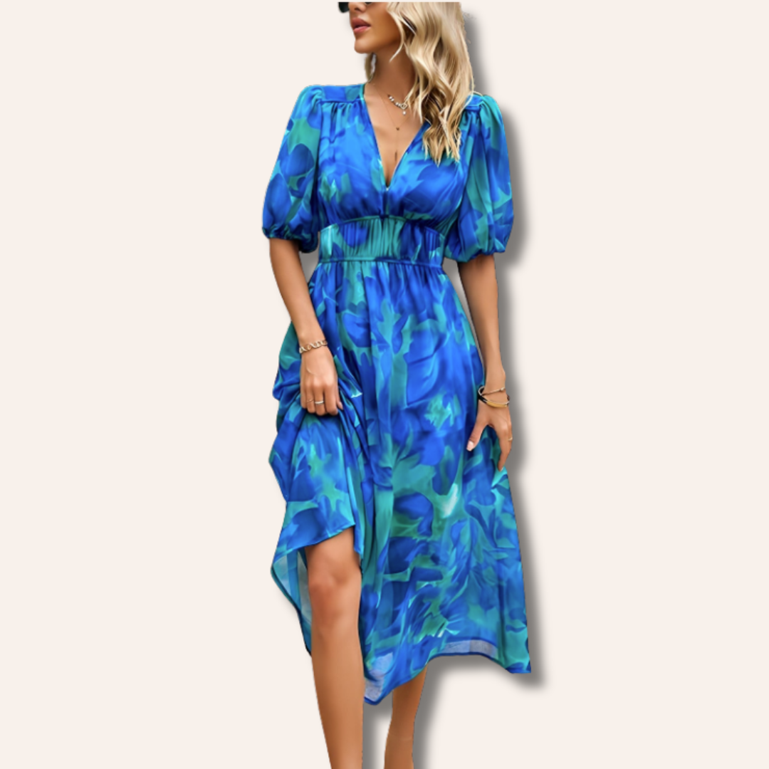 Jenna | V-neck Midi Dress