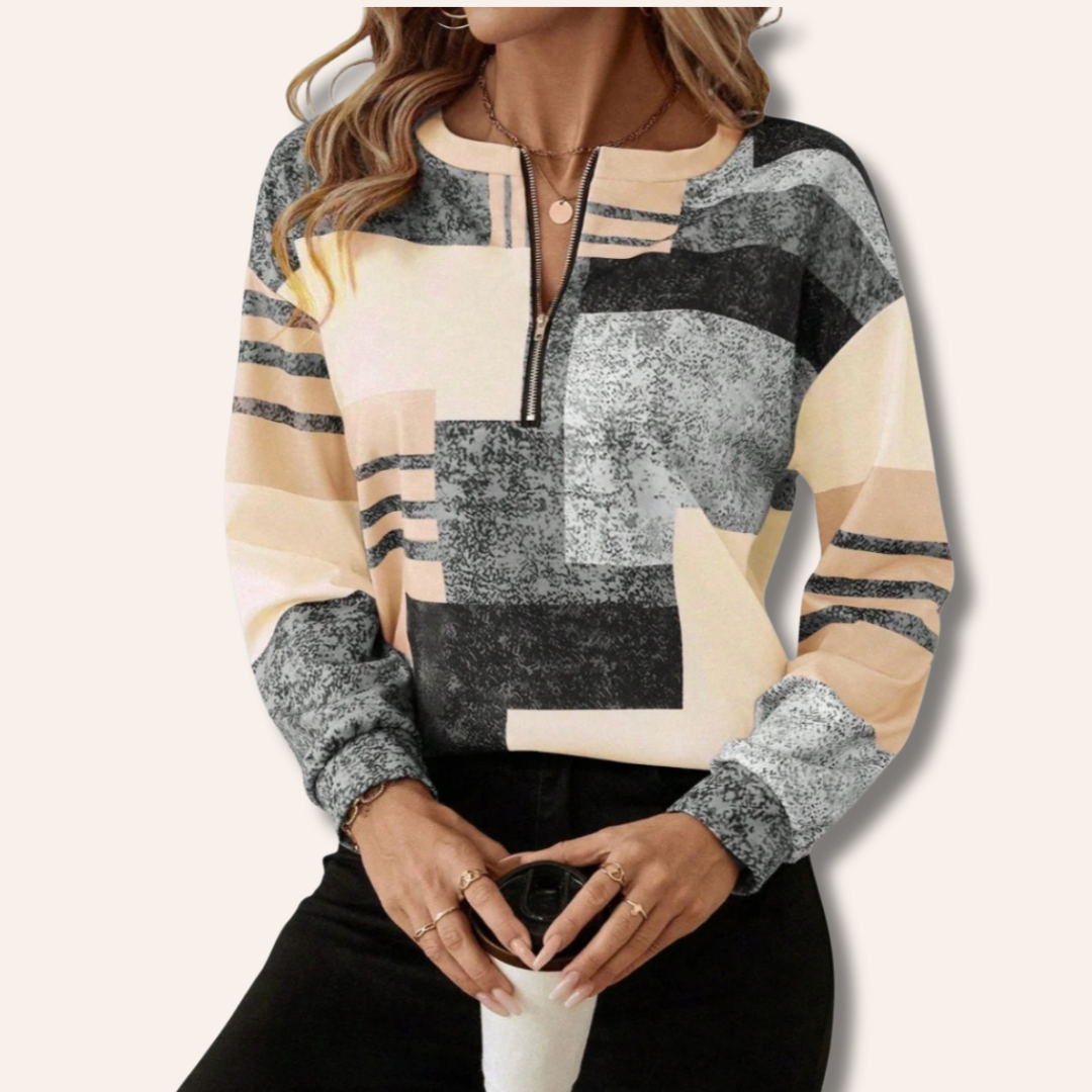 Caitlin | Elegant Half-Zip Jumper