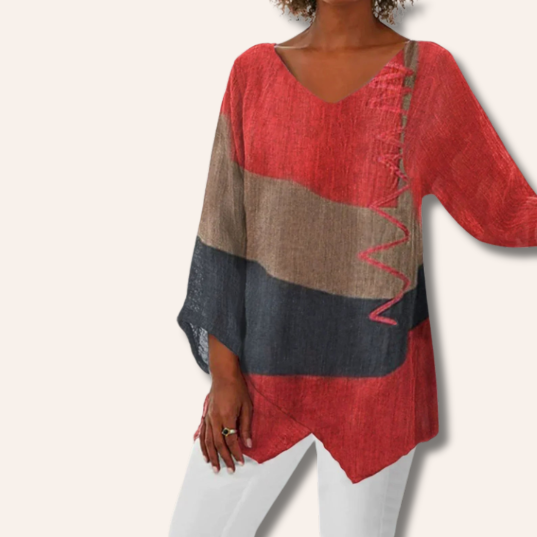 Maggie | Artistic V-Neck Tunic