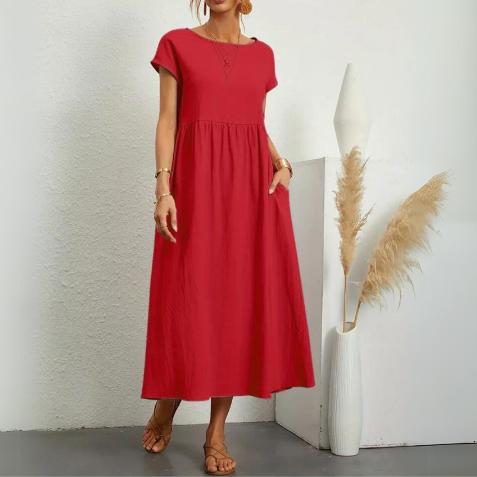 Laurie | Premium Cotton Midi Dress