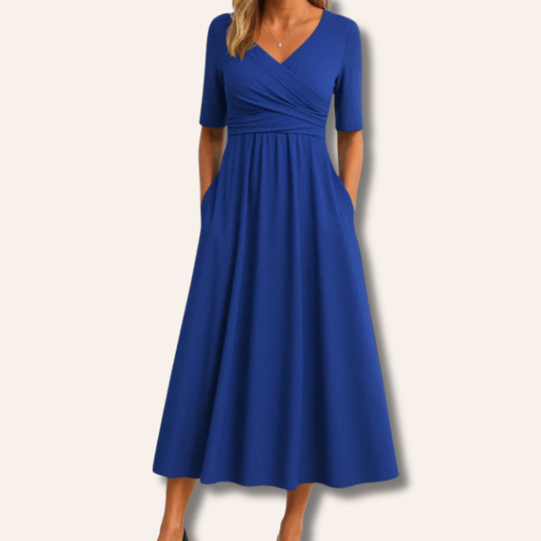 Lucy | Crossed Short Sleeve Dress