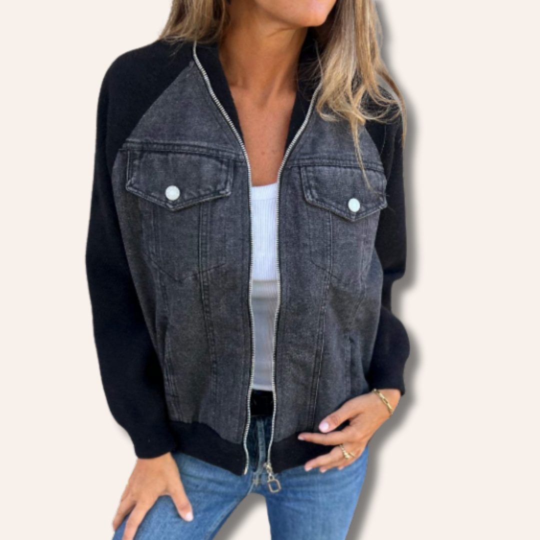 Eloise | Casual Half-Denim Jacket