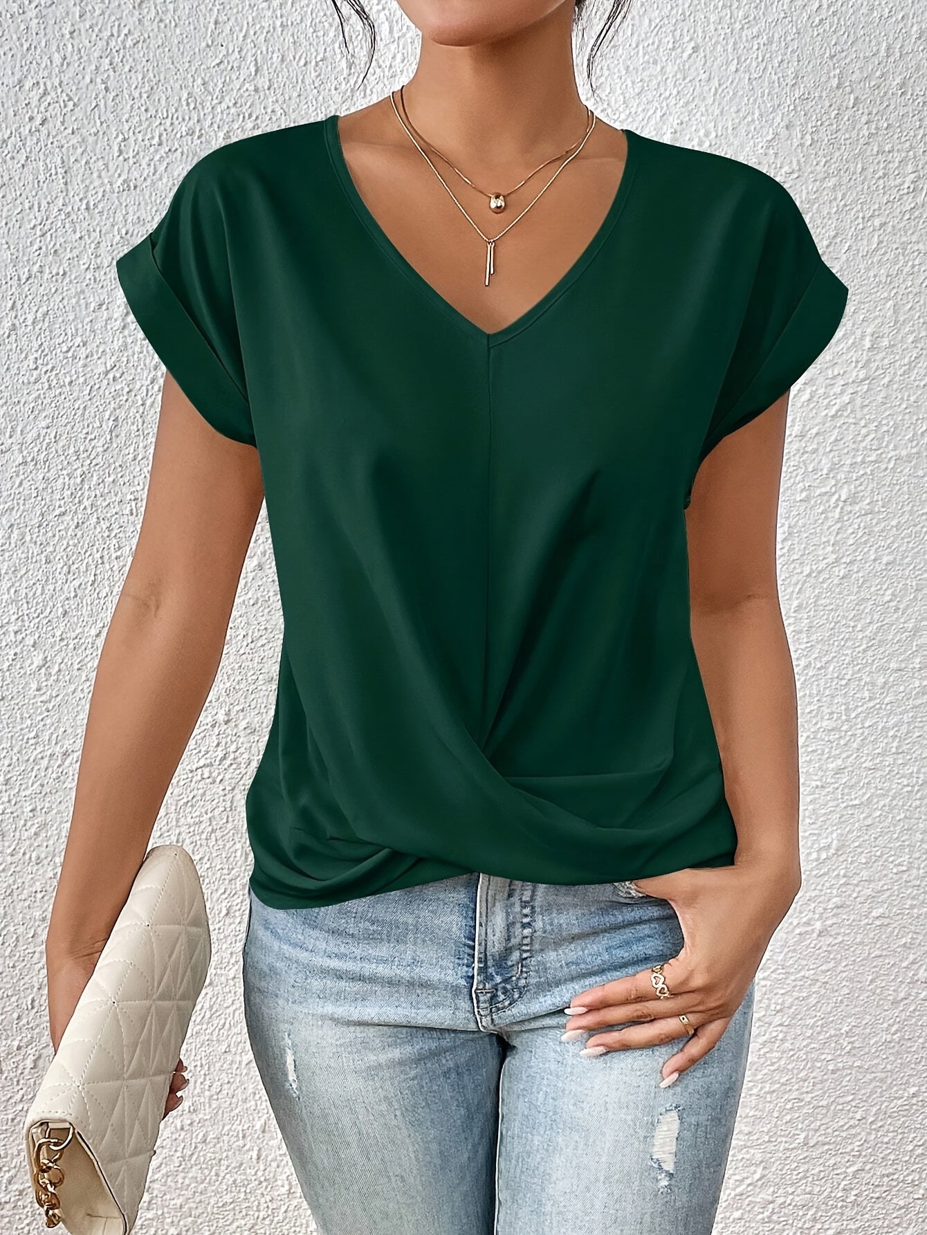 Xenna | Elegant V-Neck Top