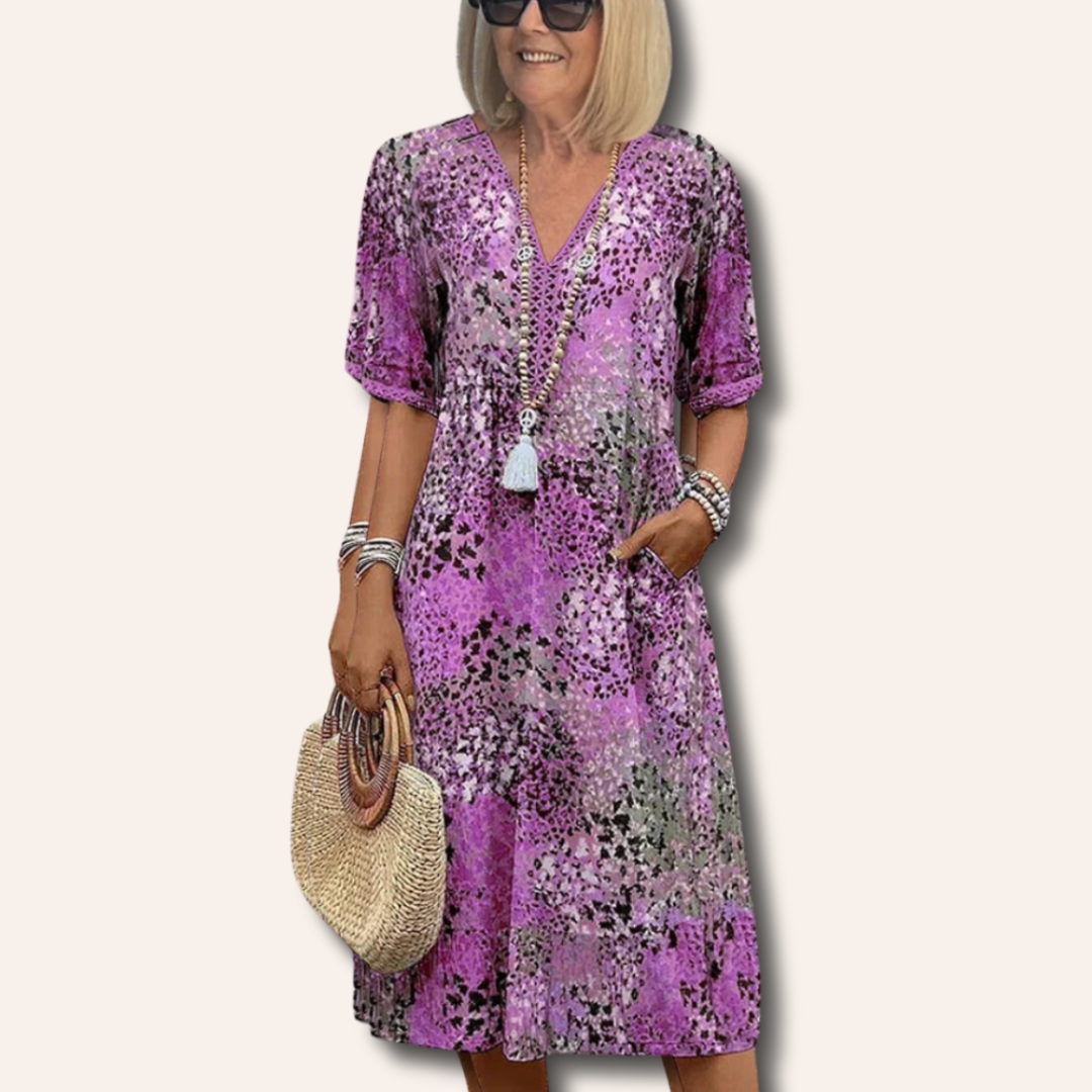 Elizabeth | Vibrant Mid Length Dress