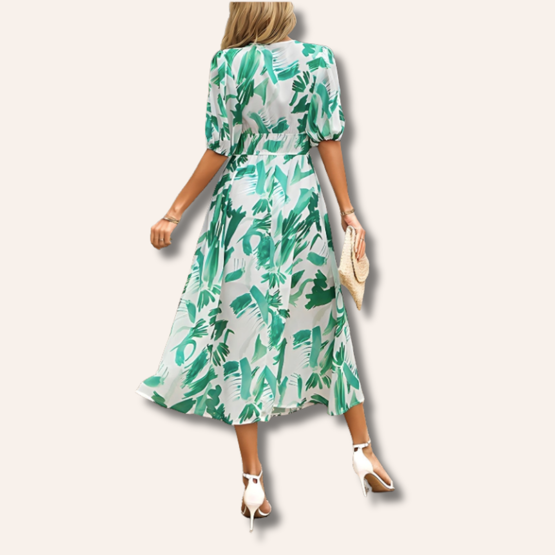 Jenna | V-neck Midi Dress