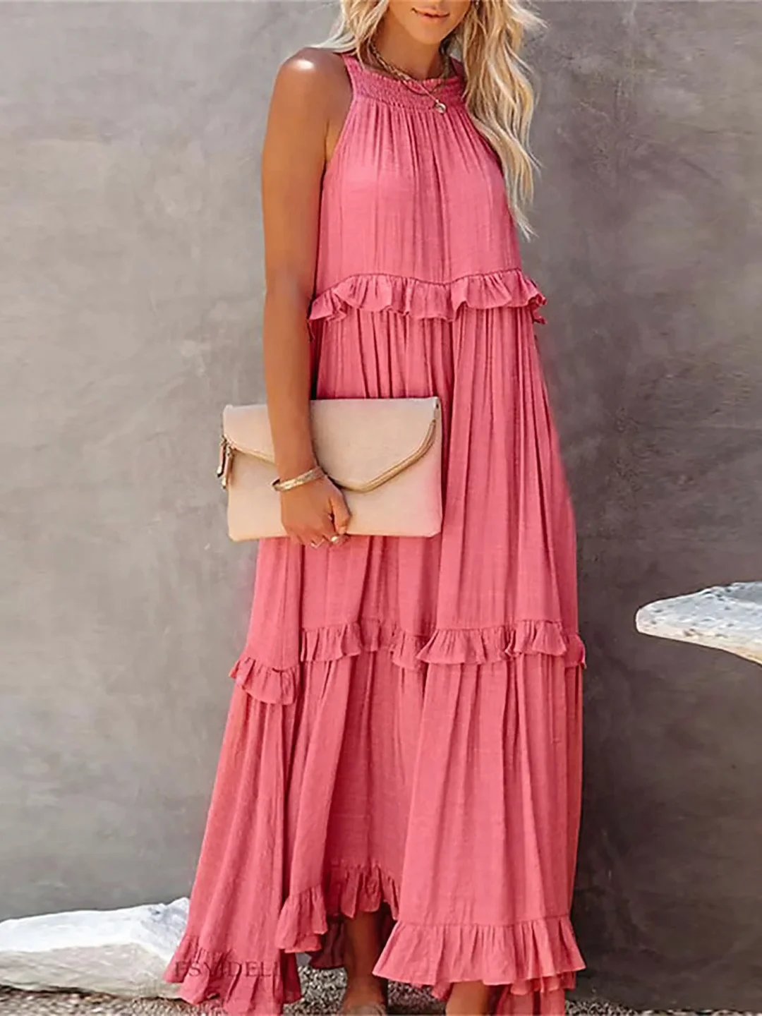 Naomi | Ruffle Breeze Maxi Dress