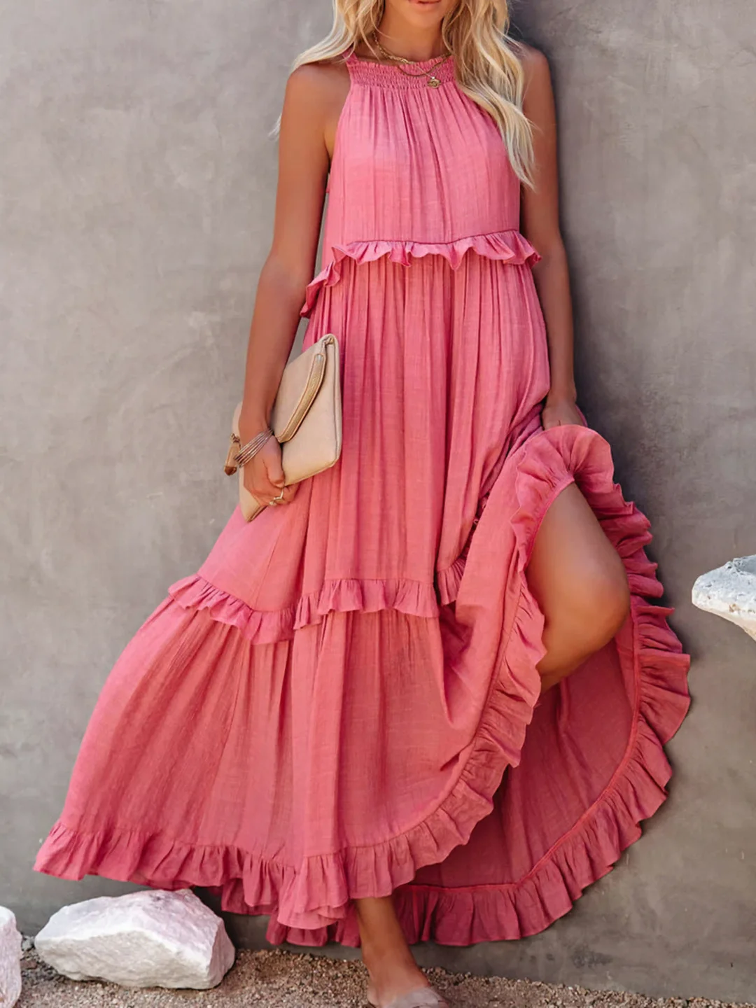 Naomi | Ruffle Breeze Maxi Dress