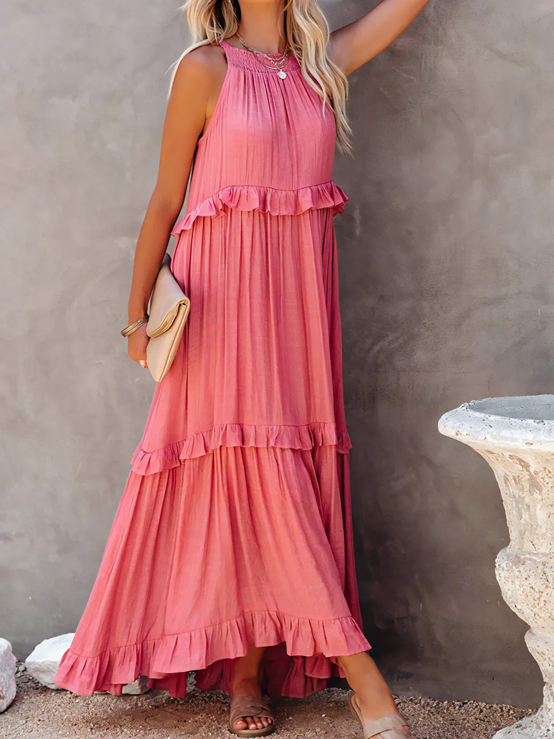 Naomi | Ruffle Breeze Maxi Dress