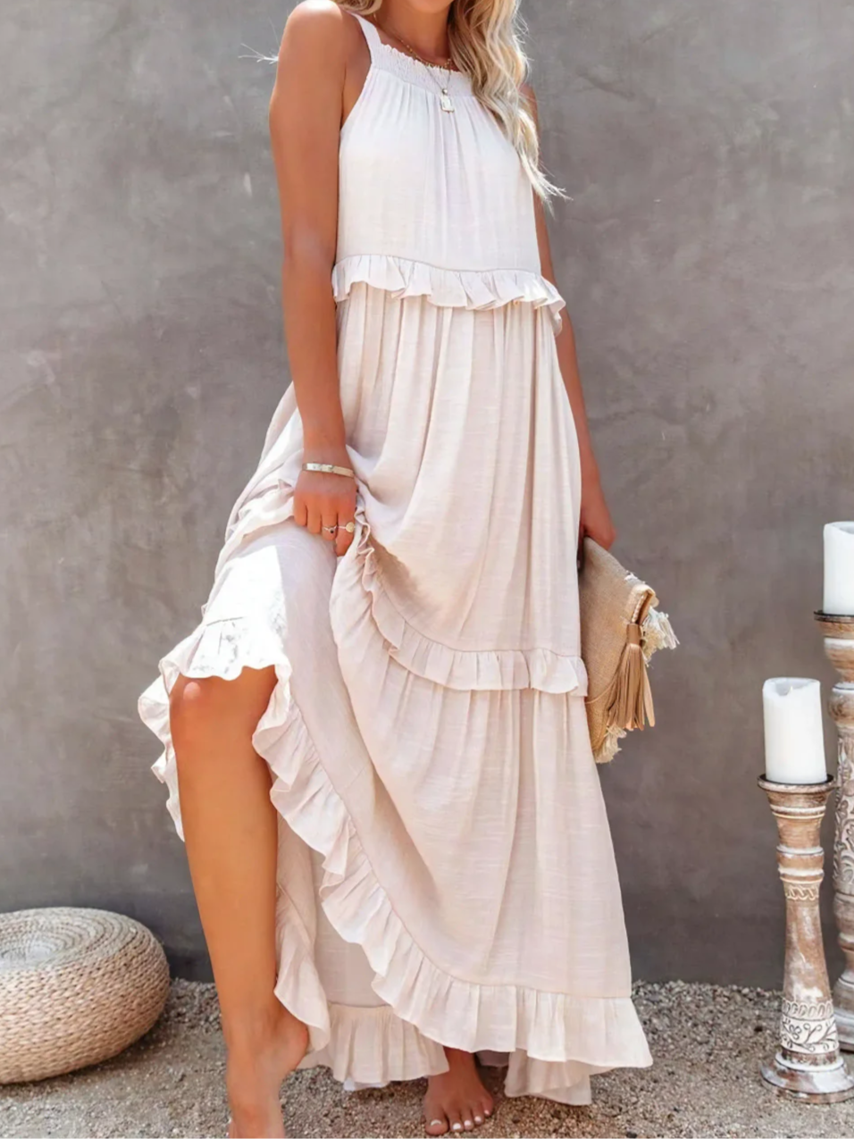 Naomi | Ruffle Breeze Maxi Dress