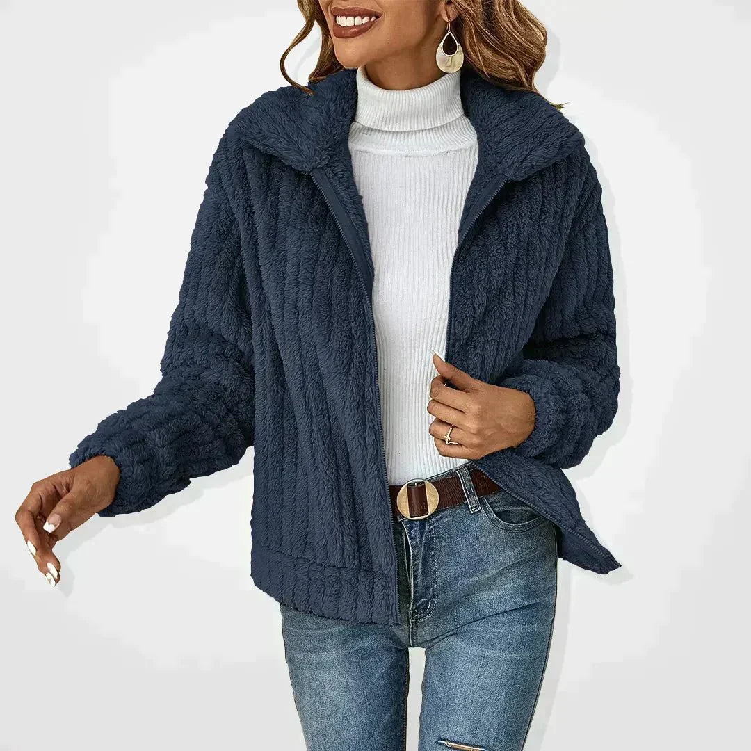 Laura | Casual Fleece Cardigan